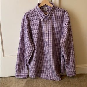 Brooks Brothers purple check sport shirt